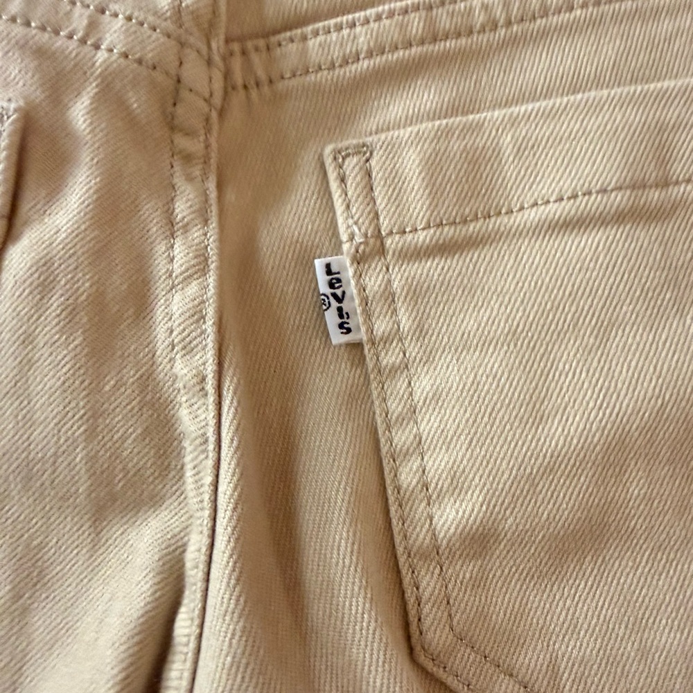 Levi's Tan Superlow Flare Jeans
